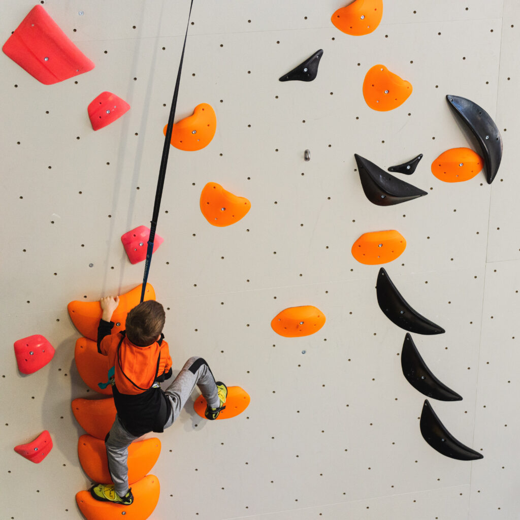 the gym, kids zone, auto belay, kids